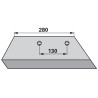 41659609009 Lemiesz 16" prawy Overum 96-090, XU Molbro
