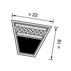 Pas klinowy 22x4750mm Ld Optibelt 4014486079647