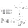 Zawór Kulowy Ręczny 3-Drożny Gwint Wew. 1i1/2" F Camlock Arag 8026834337596