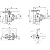 Zawór Kulowy Ręczny 3-Drożny Gwint Wew. 1i1/2" F Camlock Arag 8026834337596