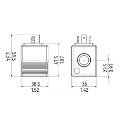 Cewka 27 VDC M16 27W DN SD9M1627DWDN Danfoss C072024o165027