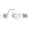 Elektryczna pompa paliwa 12V fi8mm 100-130l/h  0,28 Bar