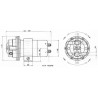 Elektryczna pompa paliwa 12V fi8mm 100-130l/h  0,28 Bar