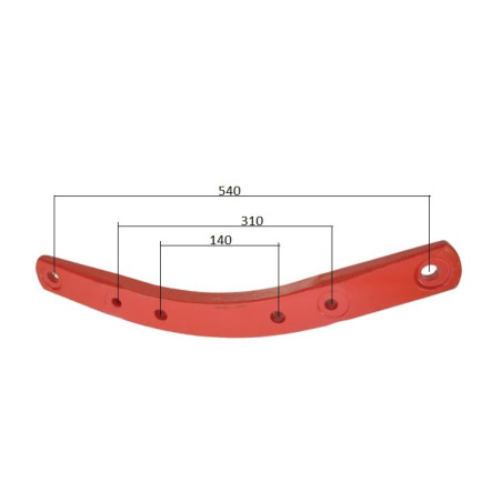 Uchwyt Słupicy Kverneland H-700mm między otworami zewnętrznymi