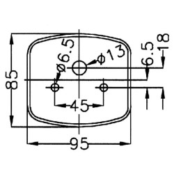 Lampa zespolona, tylna, lewa BBSK95L Geka
