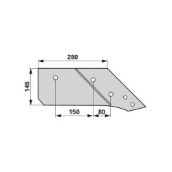 Lemiesz 12", prawy