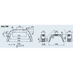 Błotnik przyczepki 240/806/380 AL-KO 1259578