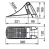 Klin pod koło, PCW czarny UK 36 KL