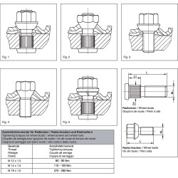 Śruba koła M18x1,5x72 osadzenie 21,0 z nakrętką BPW 0980380060