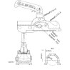 Zaczep kulowy K50 3000kg do rury fi50-51mm Winterhoff 1861337