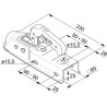 Zaczep kulowy K50 750kg profil kwadratowy 60x60mm, AK7 AL-KO 8716106747535
