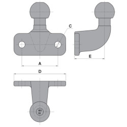 Zaczep kulowy K50 przykręcany AL-KO 8716106763887