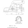 Zaczep kulowy K50 3000kg do rury fi 35-51mm Winterhoff 1860801