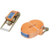 Pas transportowy 75mm z napinaczem grzechotkowym i hakiem J 10 m Kramp 8716106909629