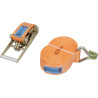Pas transportowy 75mm z napinaczem grzechotkowym i hakiem J 10 m Kramp 8716106909629