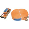Pas transportowy 50mm z napinaczem grzechotkowym i hakiem pazurowym 20 m Kramp 8716106682676