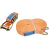 Pas transportowy 50mm z napinaczem grzechotkowym i hakiem pazurowym 15 m Kramp 8716106682652