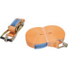 Pas transportowy 50mm z napinaczem grzechotkowym i hakiem J 15 m Kramp 8716106189069