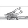 Pas transportowy 50mm z napinaczem grzechotkowym i hakiem J 15 m Kramp 8716106189069
