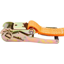 Pas transportowy 50mm z napinaczem grzechotkowym i hakiem J 5 m Kramp 8716106682669