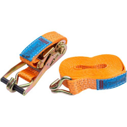 Pas transportowy 50mm z napinaczem grzechotkowym i hakiem J 5 m Kramp 8716106682669