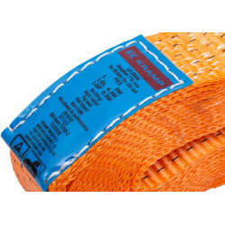 Pas transportowy 50mm z napinaczem grzechotkowym i hakiem J 5 m Kramp 8716106682669