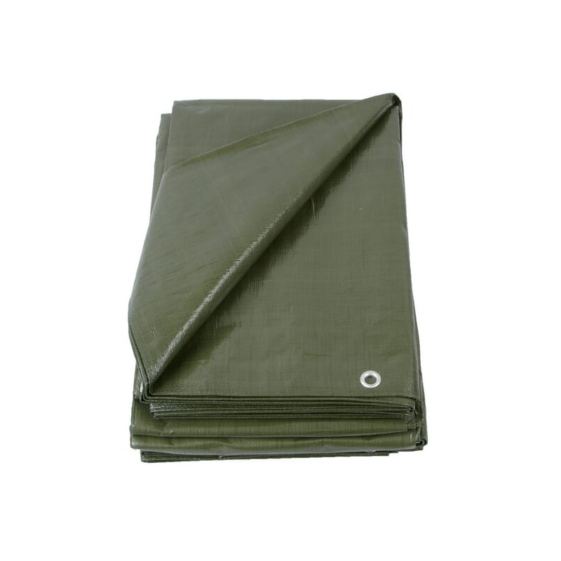 Plandeka 250 g/m² 10x15m oliwkowa PE Unbranded 8713737026558
