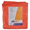 Plandeka 100 g/m² 6x5m pomarańczowa gopart 8716106137022