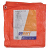 Plandeka 100 g/m² 10x8m pomarańczowa gopart 8716106136995