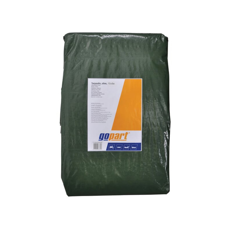 Plandeka 100 g/m² 10x8m oliwkowa gopart 8716106083701
