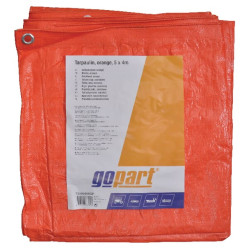 Plandeka 100 g/m² 5x4m pomarańczowa gopart 8716106137046