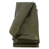 Plandeka 250 g/m² 6x8m oliwkowa PE Unbranded 8713737026350