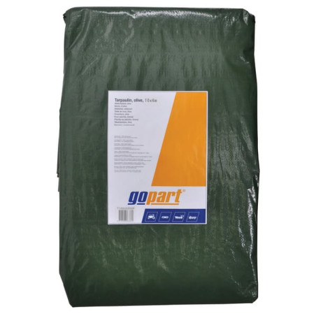 Plandeka 100 g/m² 6x3m oliwkowa gopart 8716106083787
