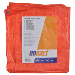 Plandeka 100 g/m² 6x4m pomarańczowa gopart 8716106137039