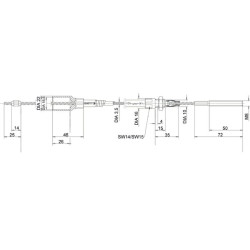 Linka hamulca 1530/1740 Knott