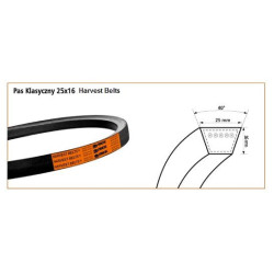 Pasek 25x16/H-5760 Harvest Belts
