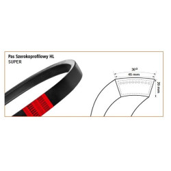 Pasek HL 3200 super czerwony żniwny