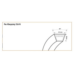 Pasek 25x16x1761 (zielony)