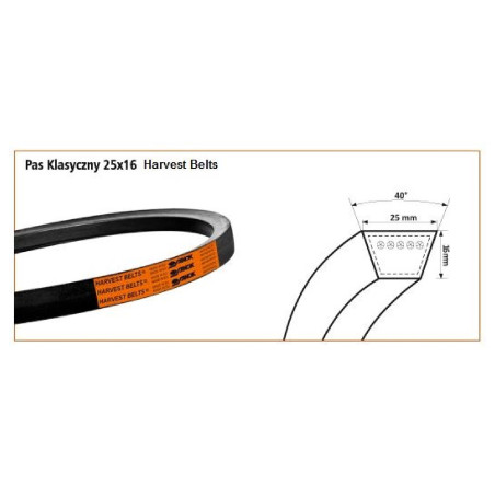 Pasek 25x16/H-3315 Harvest Belts