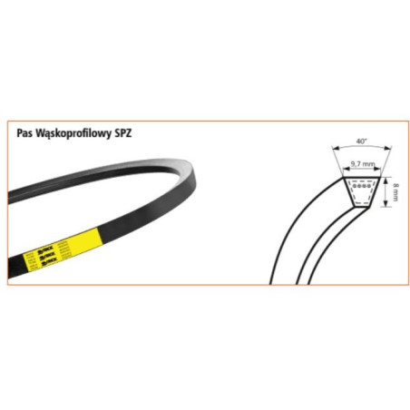 Pasek HB 1500 (żółty)
