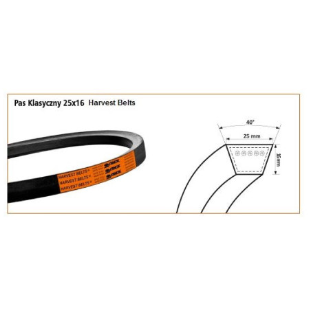 Pasek H25X16X4560 Harvest Belts