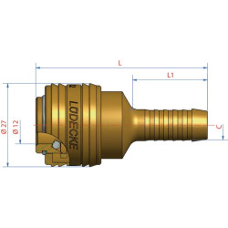 Szybkozłącze NW7,2 Euro na wąż 10 mm