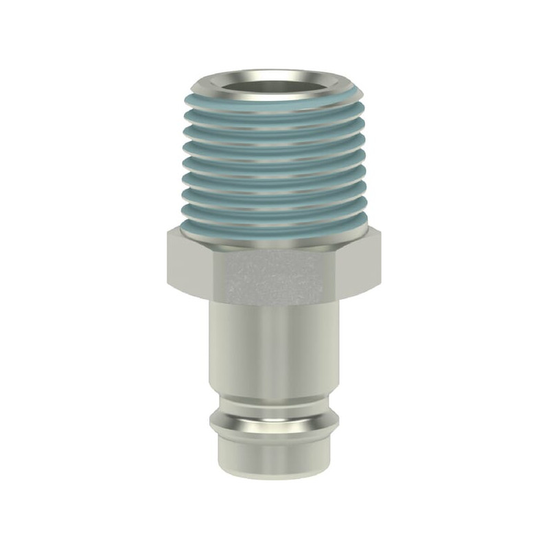 Złączka wtyk. BSP gw.zewn. 1/4"