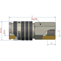 Szybkozłączka gwint wewnętrzny BSP 1/4"