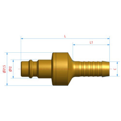 Szybkozłącze NW732 Profi  Euro 26SF BSP do węża 6mm