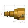Szybkozłącze NW732 Profi  Euro 26SF BSP gwint wewnętrzny 1/2"