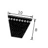Pasek klinowy uzębiony 10x1337mm Ld Optibelt 4014486100778
