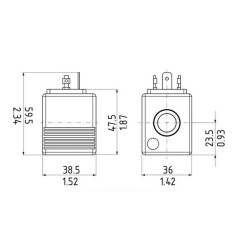 Cewka Fi13 L45 Typ U 24v