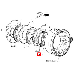 ORING TŁOKA HAMULCOWEGO 180-94 (6005008852)