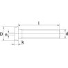 Wkręt z łbem walcowym DIN84 M5x30 mm ocynk kl. 4.8 